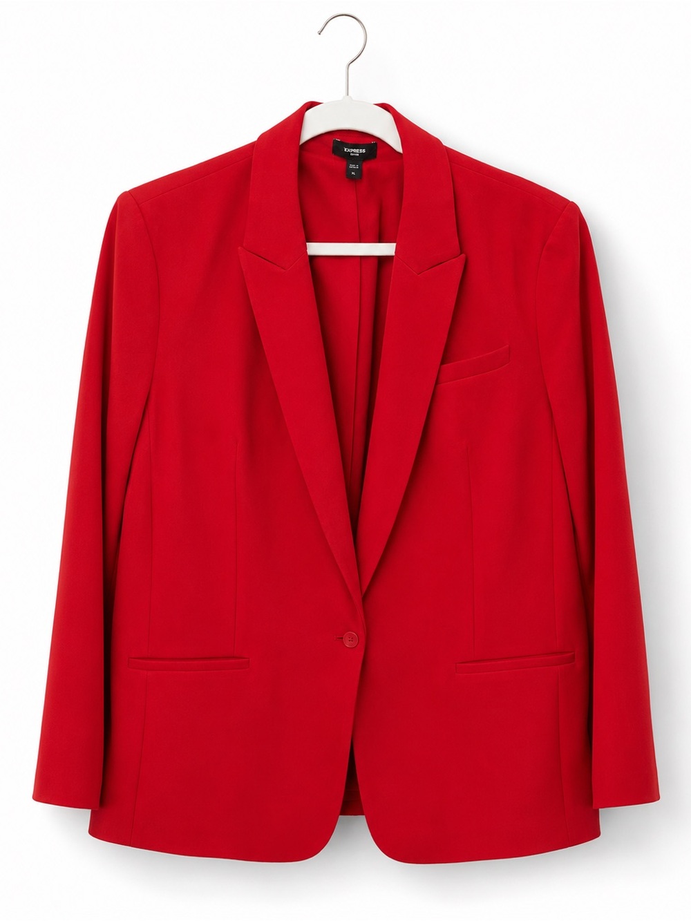 Express Tailored Red Women's Blazer Jacket - XL